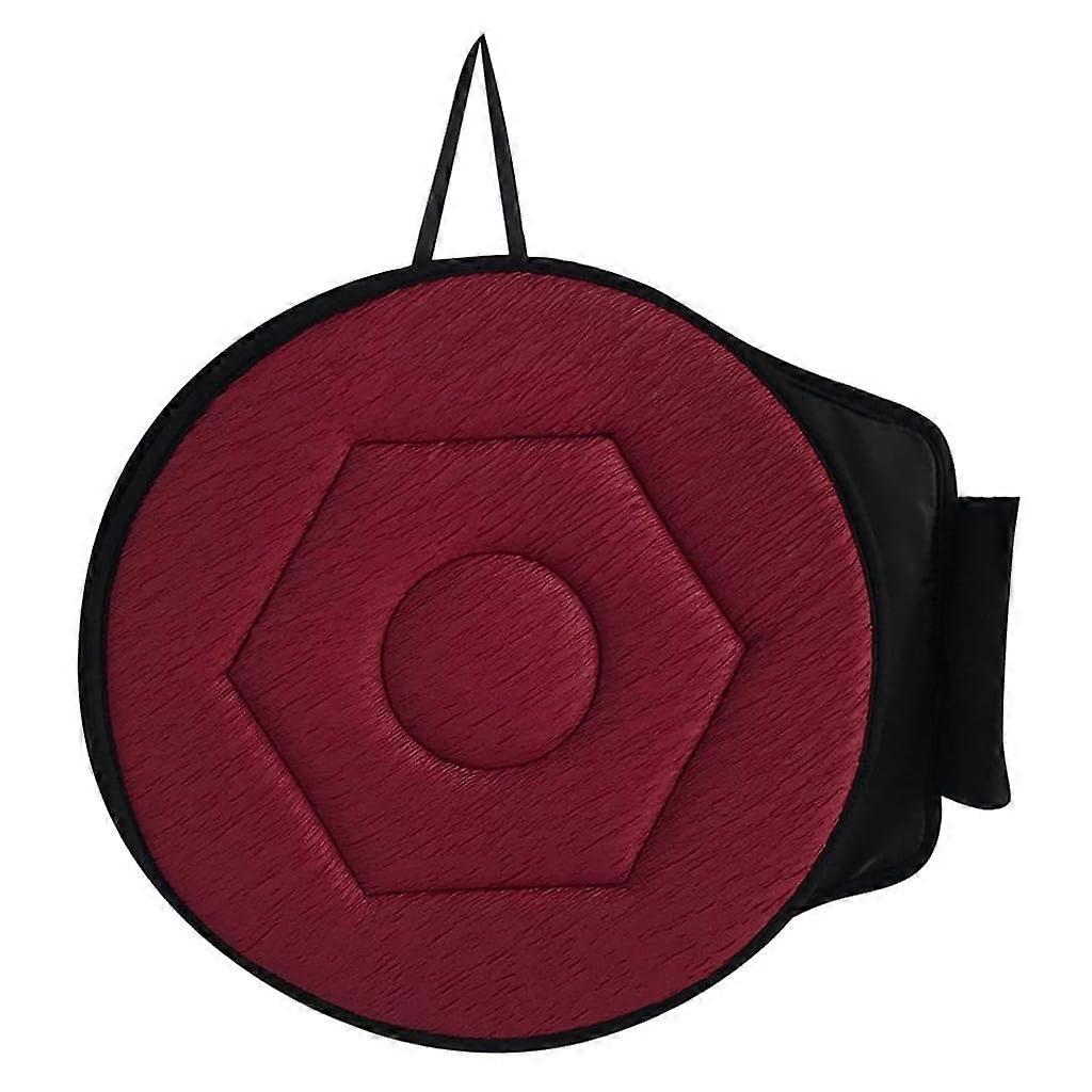 360 Degree Soft Rotating Cushion Car Seat Swivel Chair Pad Stylish and Practical, Red, Prismatic Red Prismatic
