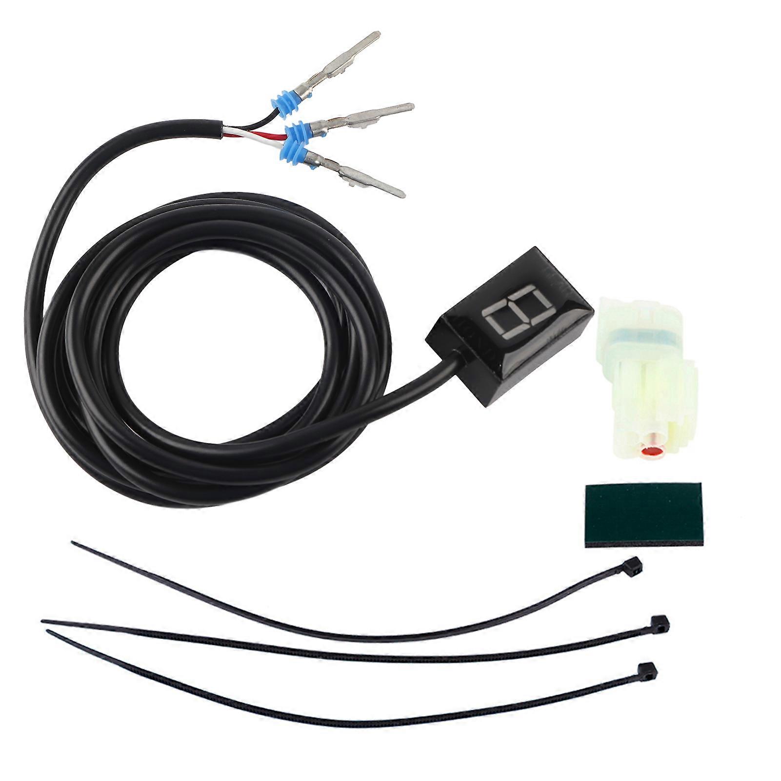 Motorcycle Gear Position Indicator 6 Speed for Honda Red Shift Lever Sensor