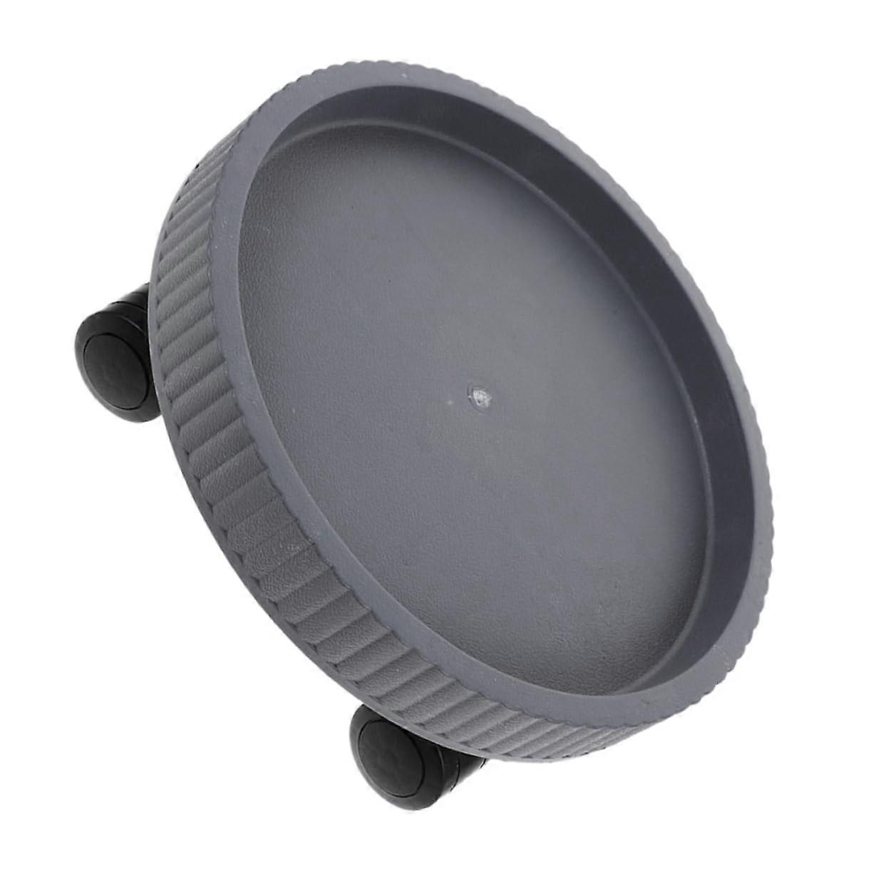 Round plastic tray with versatile plant base for flower pots, loadbearing capacity