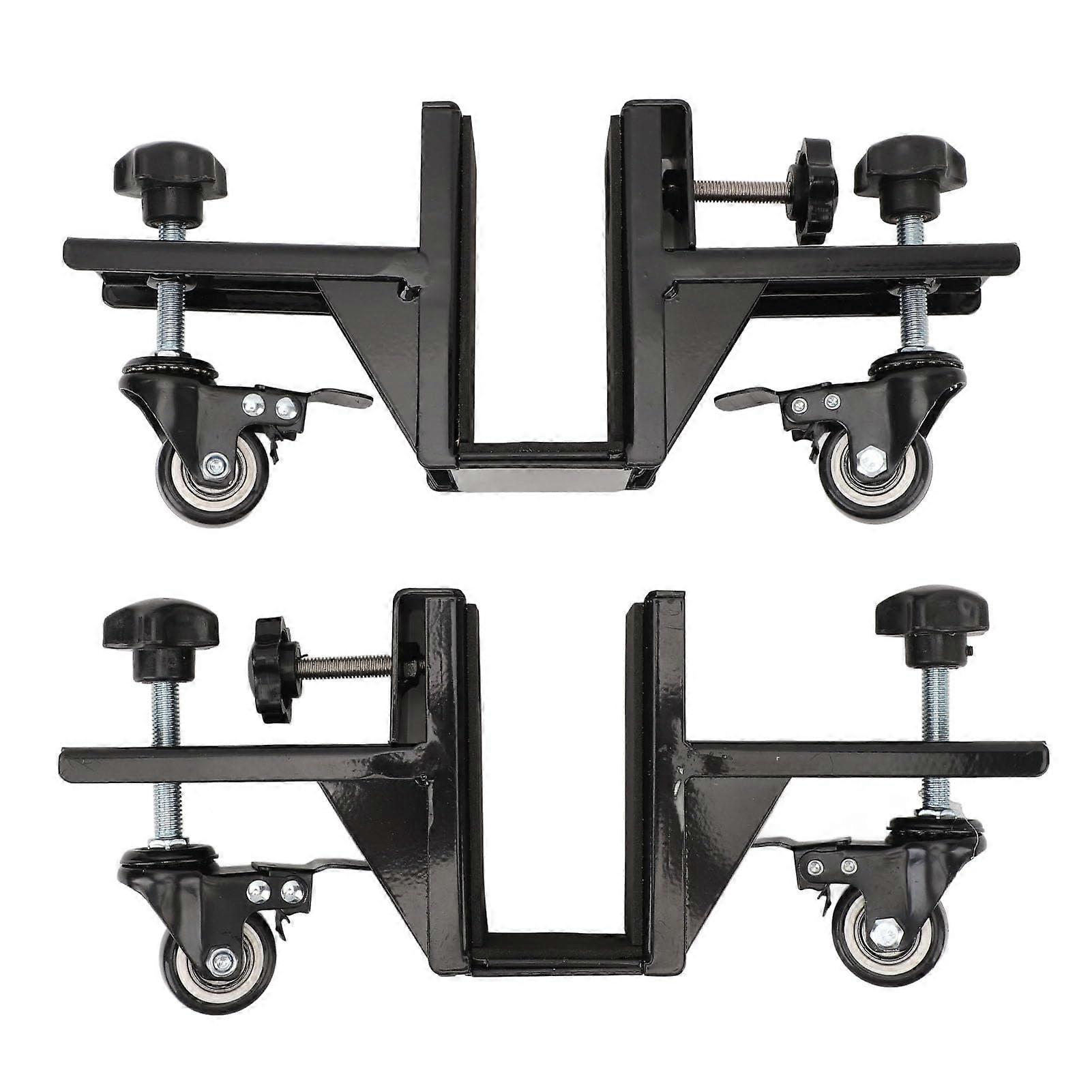 Professional Steel Plate Cart Set of 2 Heavy Duty Door Hand Carts for Drywall and Wood Panel Movement, High Load Capacity