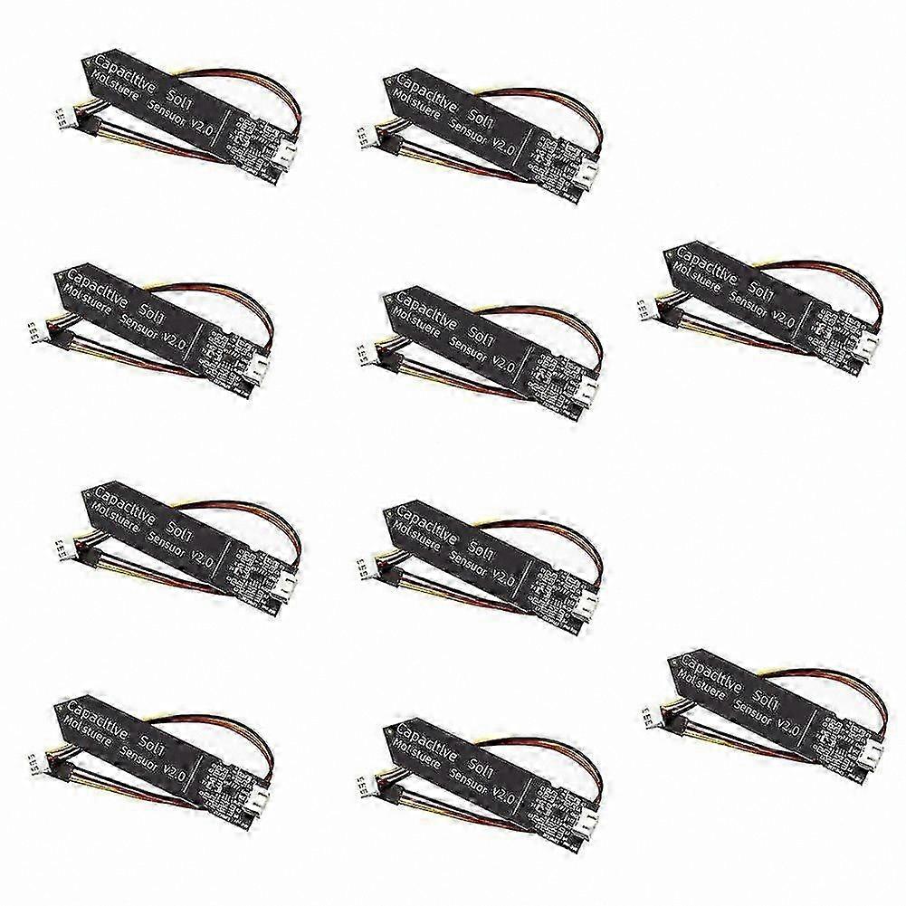 10 Pack Soil Moisture Sensor Module 3.3-5.5V Corrosion Resistant with 3-Pin Gravity Wire for Gardening and Agriculture Use