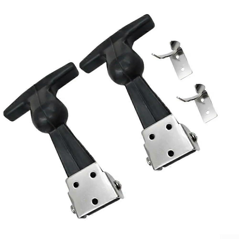 Secure Rubber Hood Holders for Tool Boxes, Vehicle Engine Fastening, Universal Fit, Durable Material, Adjustable Size