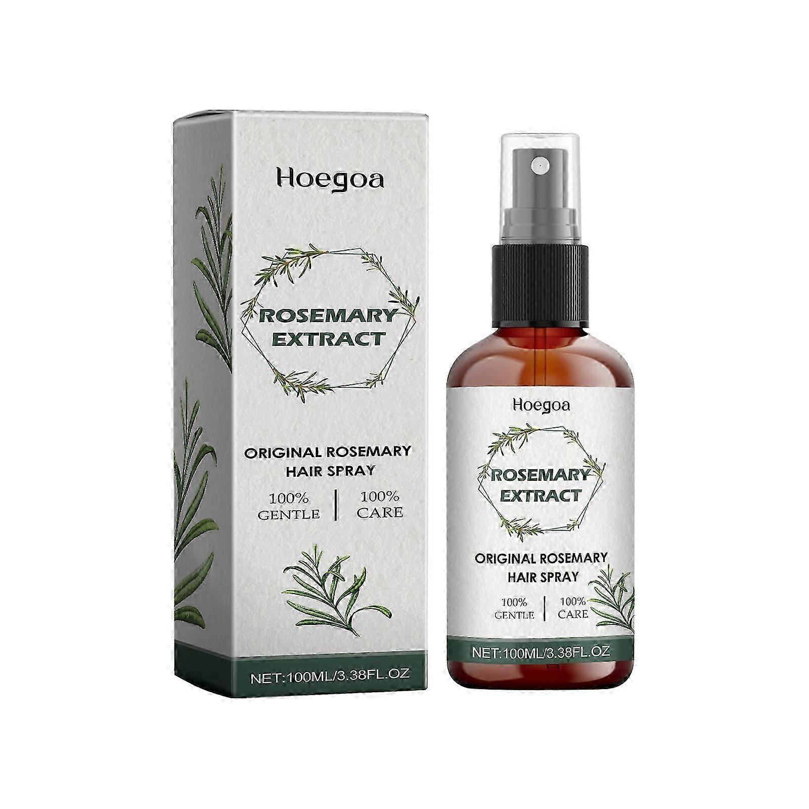 Hoegoa spray do pielęgnacji włosów rozmaryn gęste odżywia włosy, masaże skóry głowy, gęsty, lakier do włosów