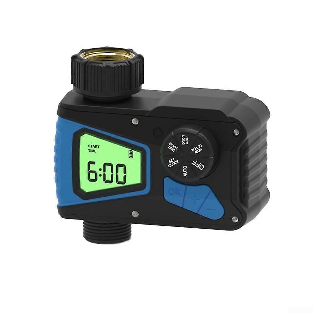 Automatic Garden Watering Timer IPX5 Waterproof With Large LCD Display 3/4Inch Sprinkler Controller For Outdoor Plants