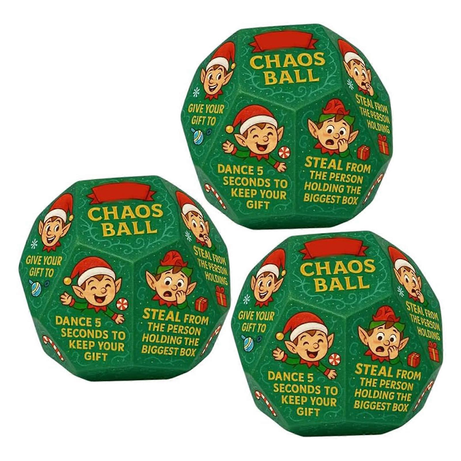 Get Ready for Fun with Our Hilarious Holiday Exchange Party Game 12 Sides Dices - Perfect Family Game for Kids and Adults