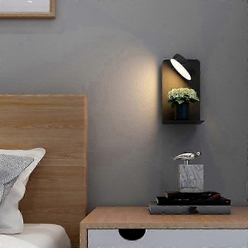 Bedside Wall Lamps for Bedroom Wall Light with USB Port and Tray ...