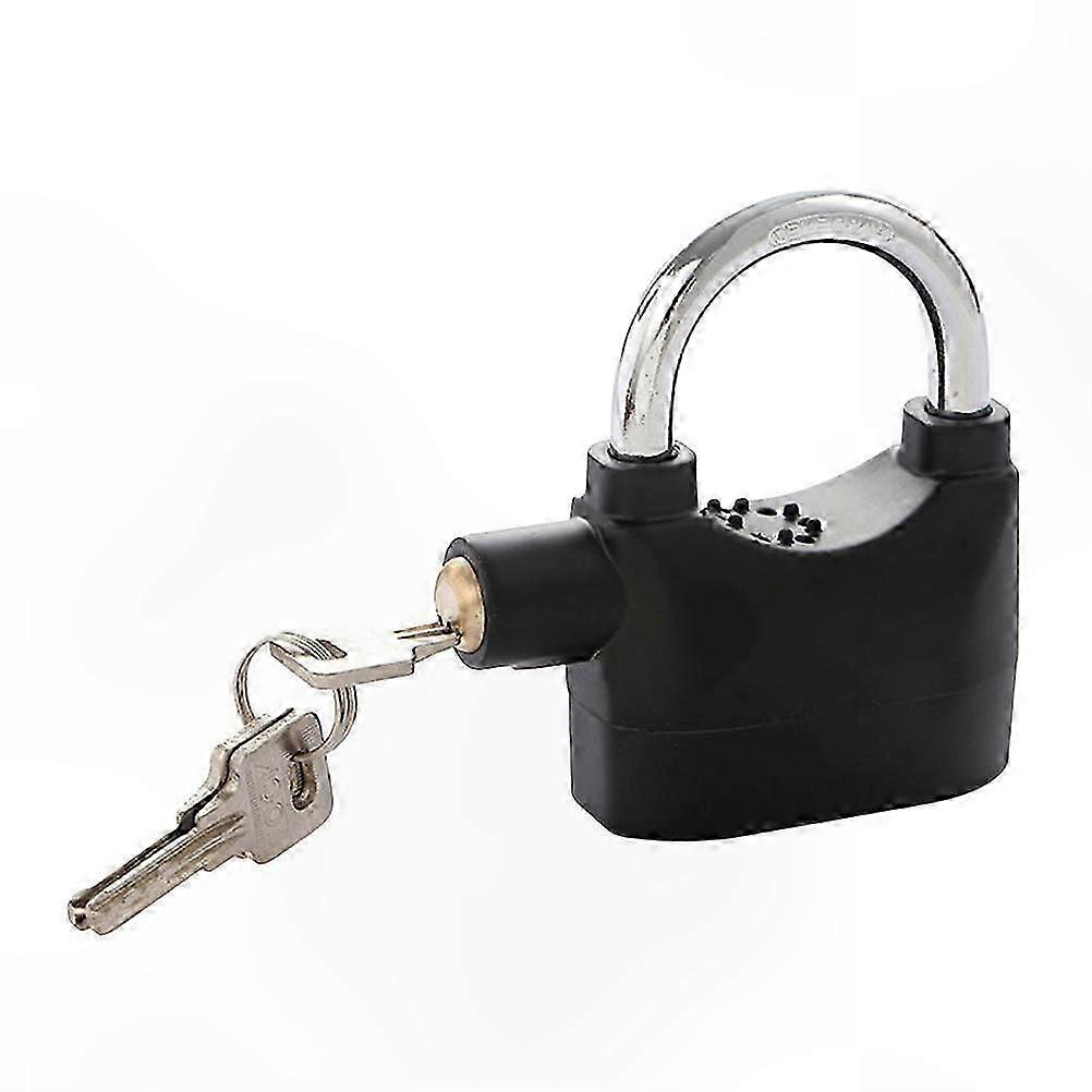 Metal Padlock with Alarm for Bicycle Security Anti Rust Bike Lock