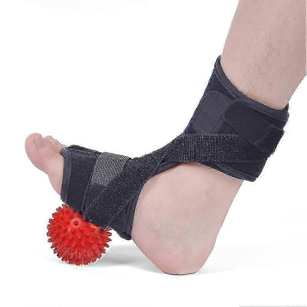 Adjustable foot drop orthosis support foot arch shock absorption ba...