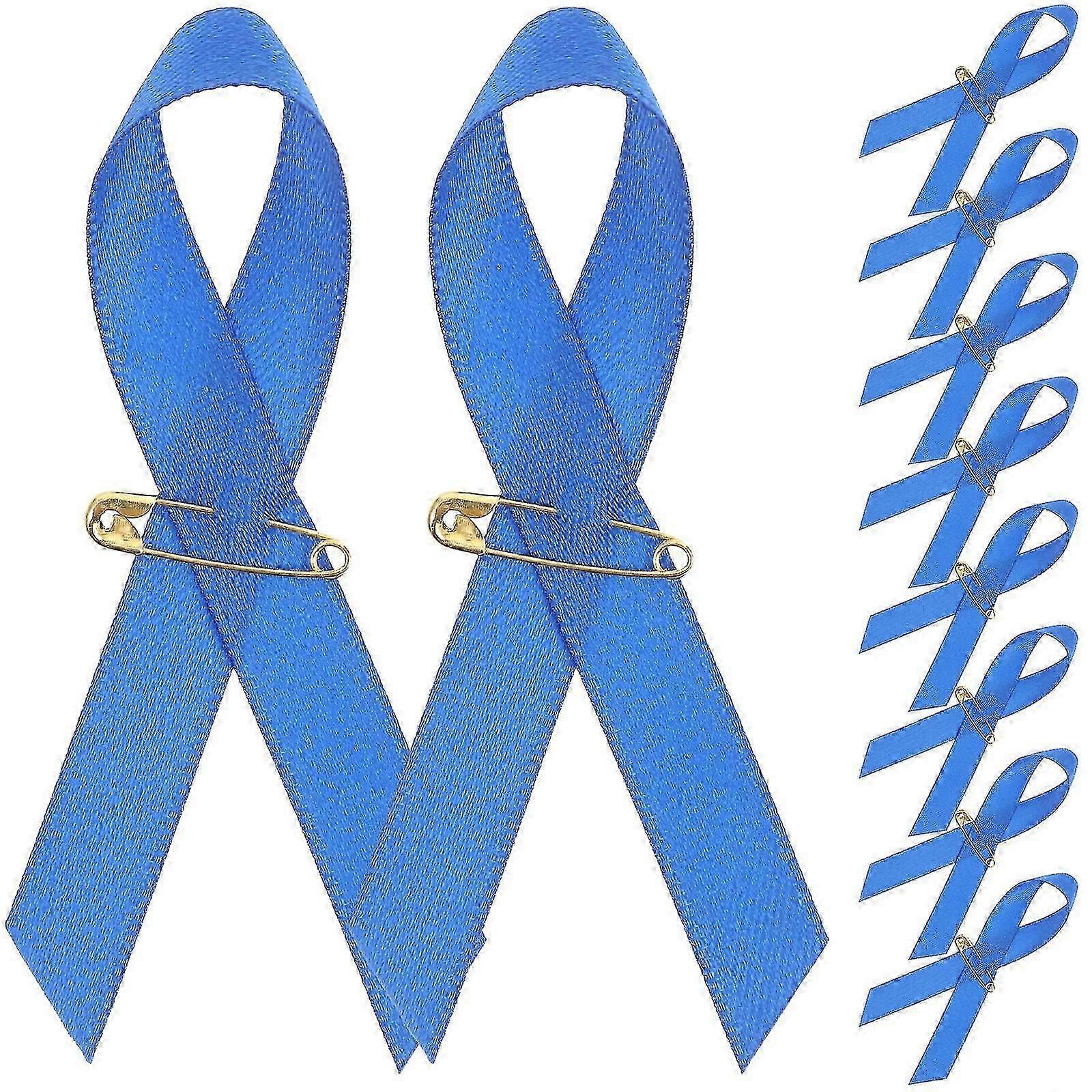 100個の感謝リボンブローチデカールチャリティー励ましリボンブローチクリエイティブピン