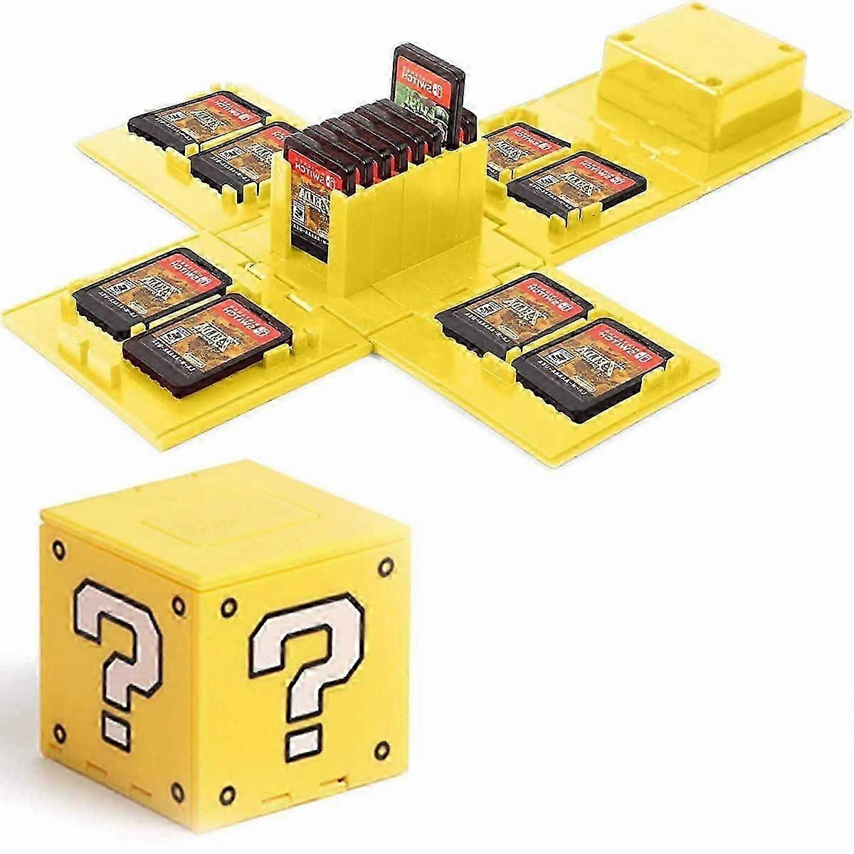 Games Storage Case for Nintendo Switch - Switch Game Card Holder Game Storage Cube Game Card Organizer for Nintendo Switch with 16 Game Card Slots