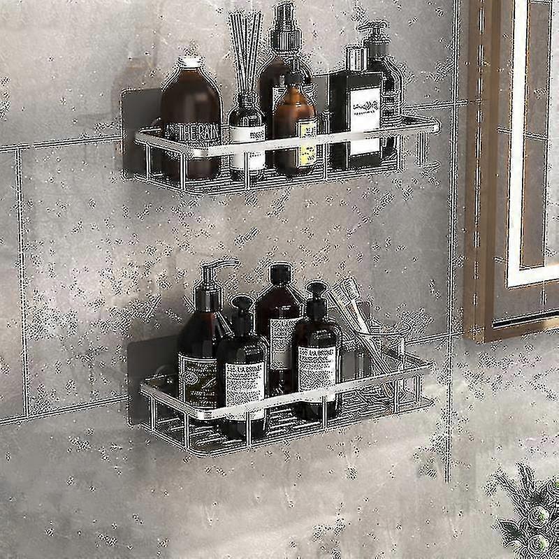 Bathroom Shelves No-drill Corner Shelf Shower Storage Rack Holder T...