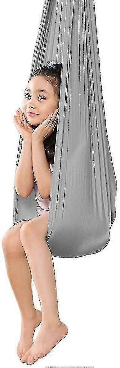 Indoor therapy swing for children, soft hammock style, durable and easy to install for sensory integration
