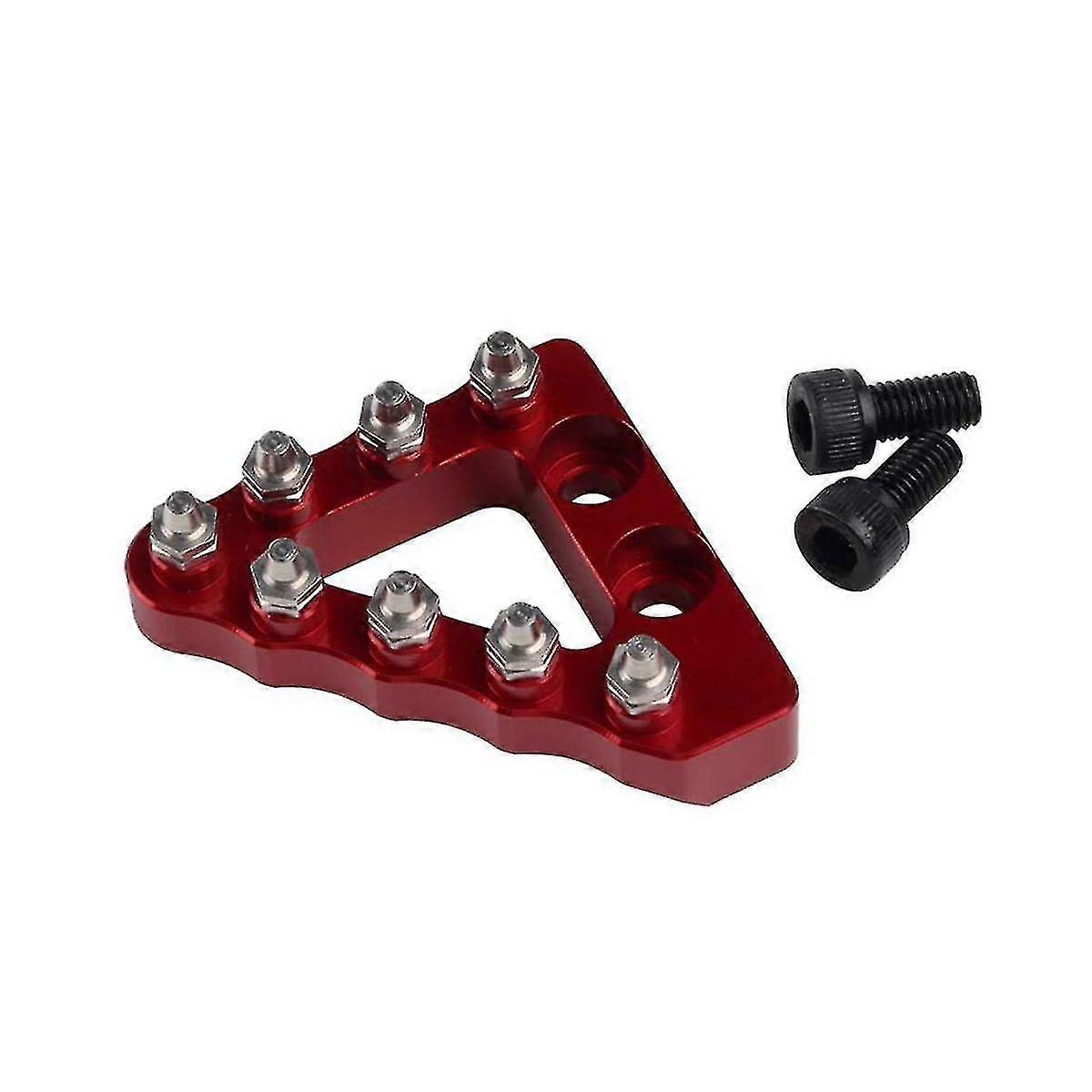 Motorcycle rear brake pedal head, red metal, suitable for multiple models such as 125RR