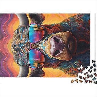 Animal Quebra-cabeças de Búfalo 300/500/1000 Peças Quebra-cabeças Adulto Crianças Brinquedos Quebra-cabeça Único Difícil E Desafio Jogo de Quebra-cabeça Brinquedos Presente
