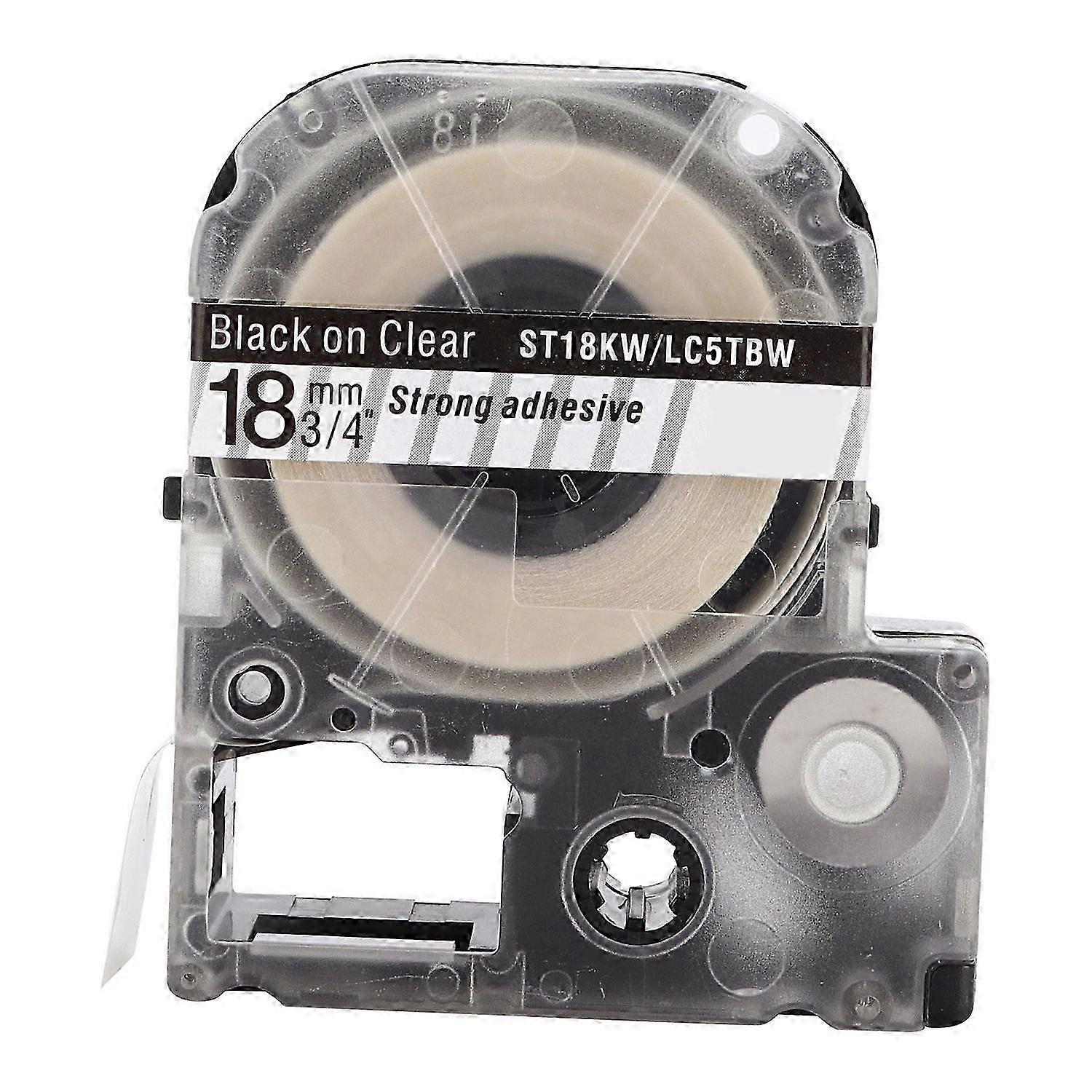 Label Tape PET Replacement Memo Paper for Epson Label Printer for KINGJIM Label MachineBlack On Tran