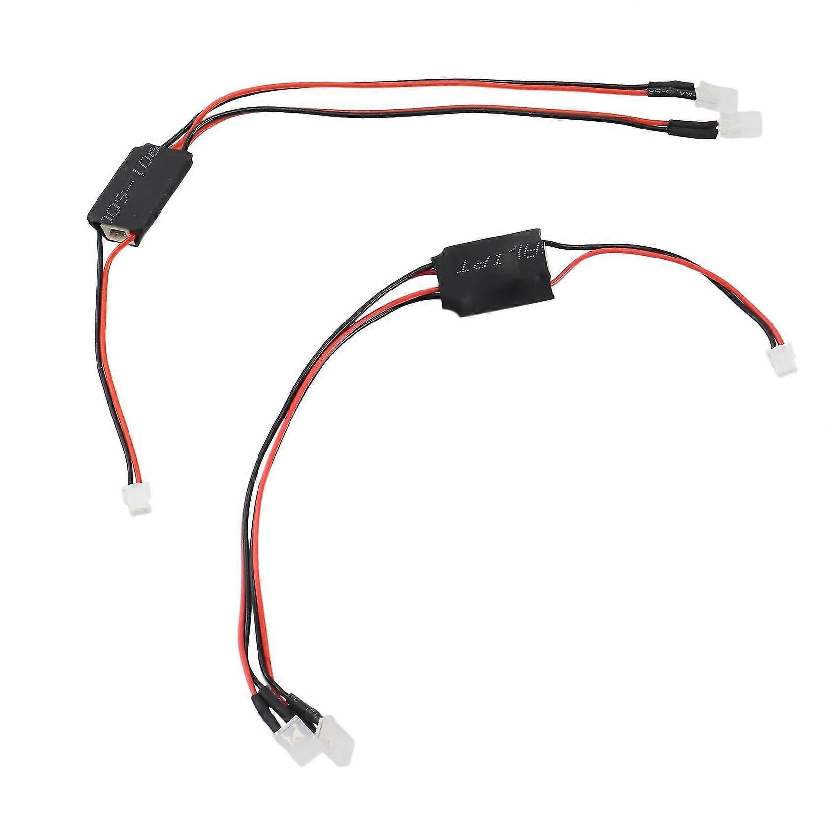 2 stk. LED-frontlykter oppgraderingsdeler for 1/16 RC-bilmodeller