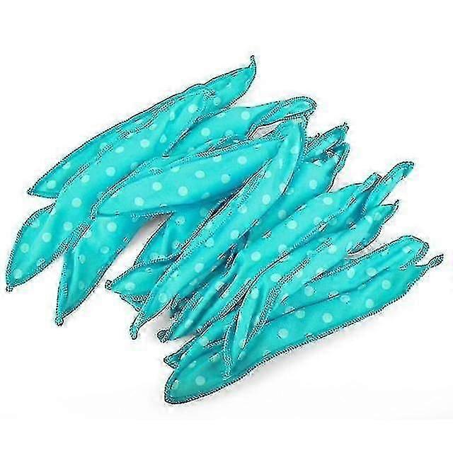 Hair Curler Clips Pins 12 Pcs/lot Hair Curlers Soft Sleep Pillow Hair Rollers Set Best Flexible Foam And Sponge Blue