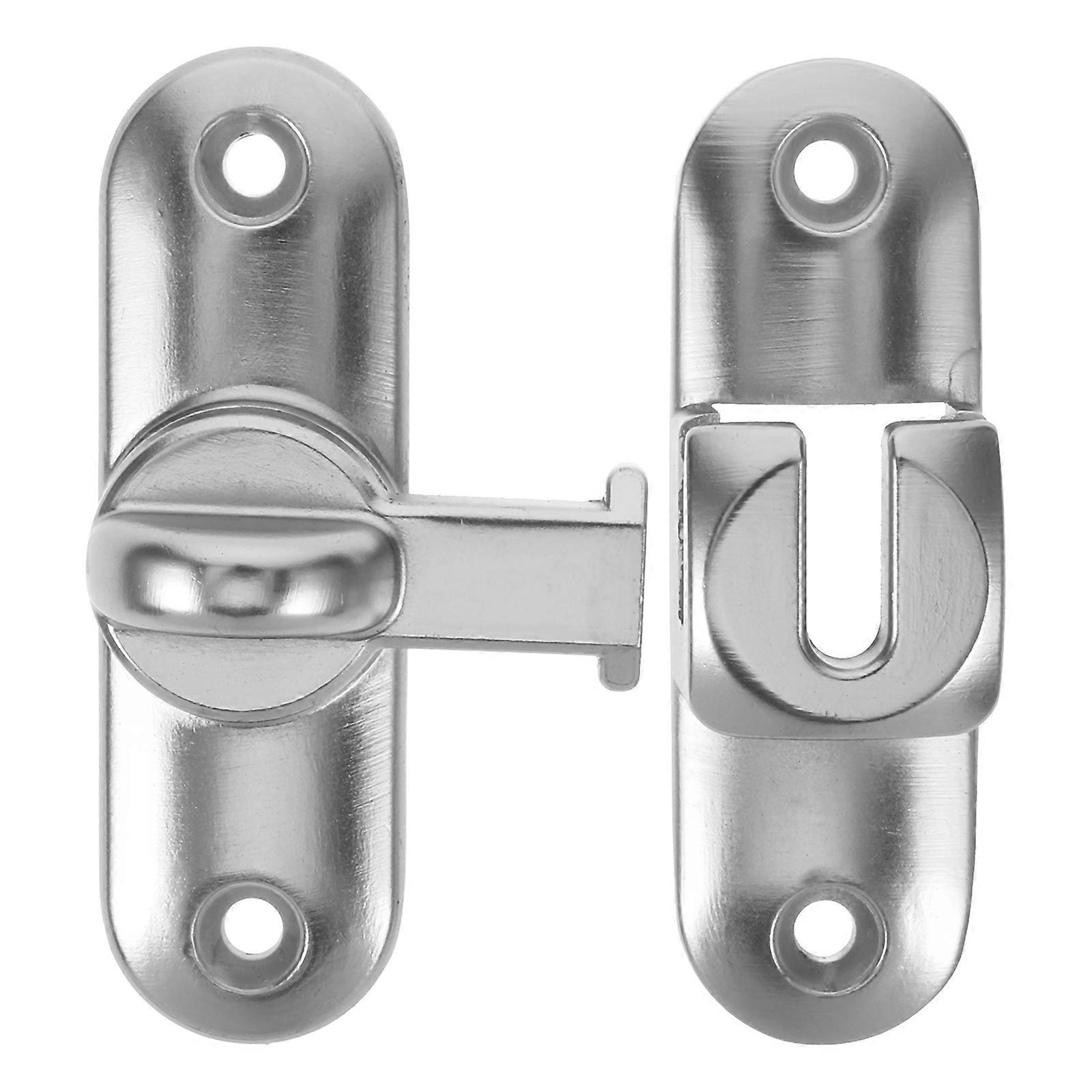 Barn Door Lock Zinc Alloy Versatile 90 180 Degree Security Sliding Mechanism 1Set
