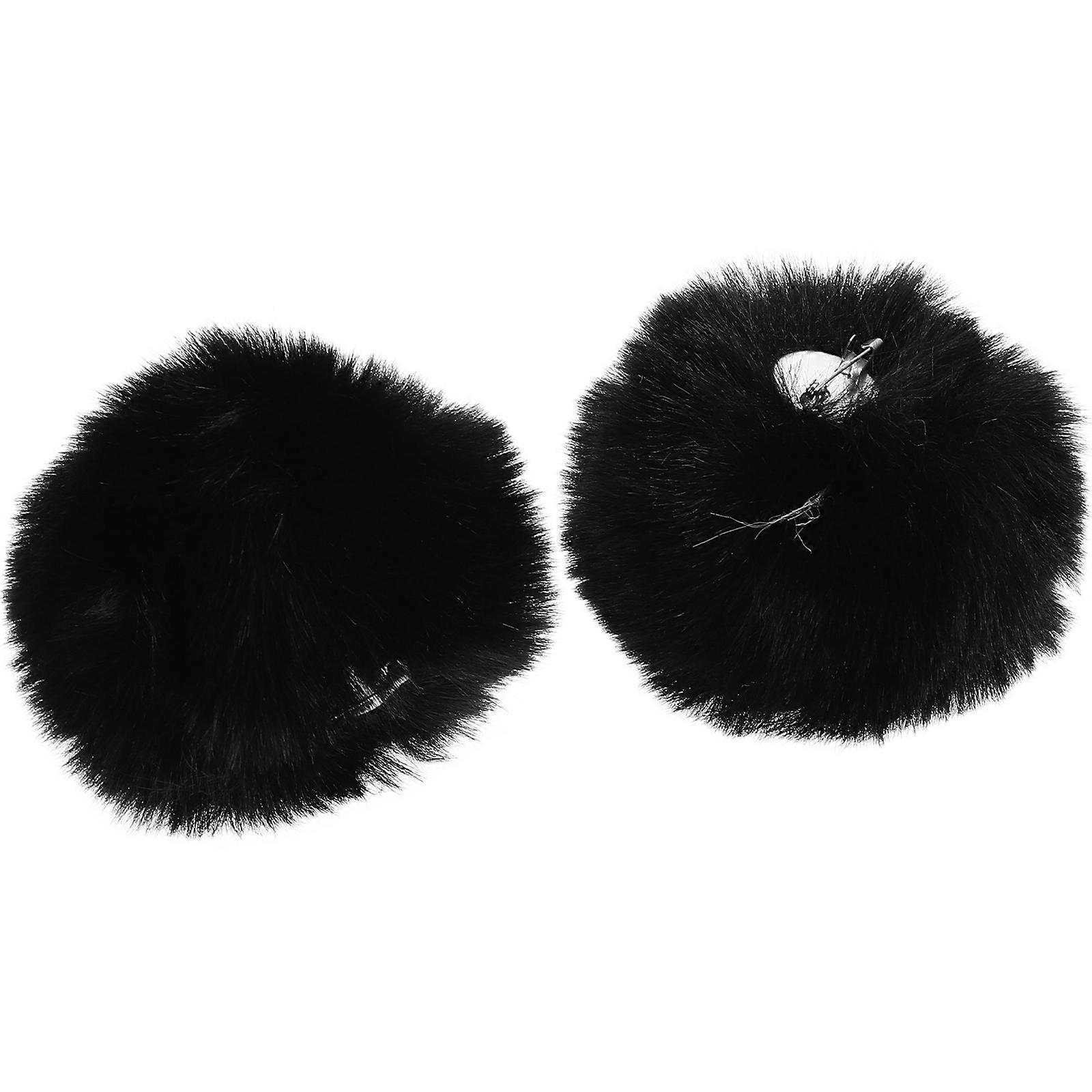 Fluffy Bunny Tail Clip on Rabbit Tail Accessory for Costume 2Pcs