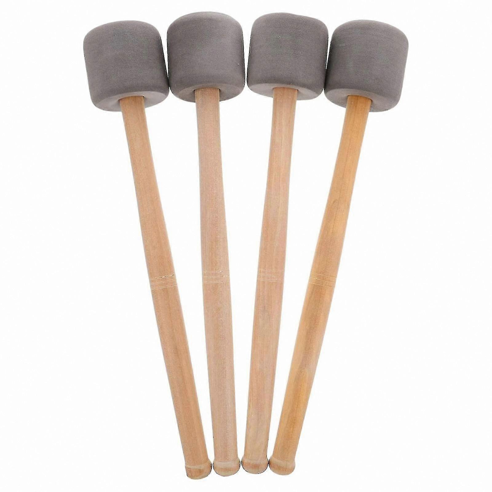Foam Head Drum Mallets - 4 Pack Percussion Sticks for Marching Band Use