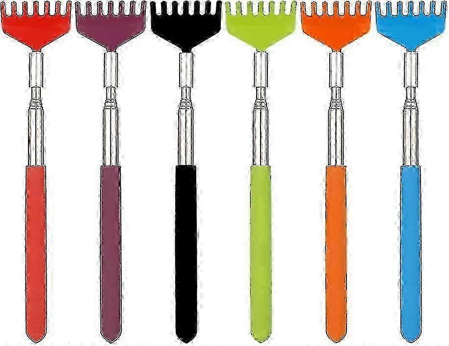 ステンレススチール製伸縮式バックスクラッチャー 6 個セット エディション 0909