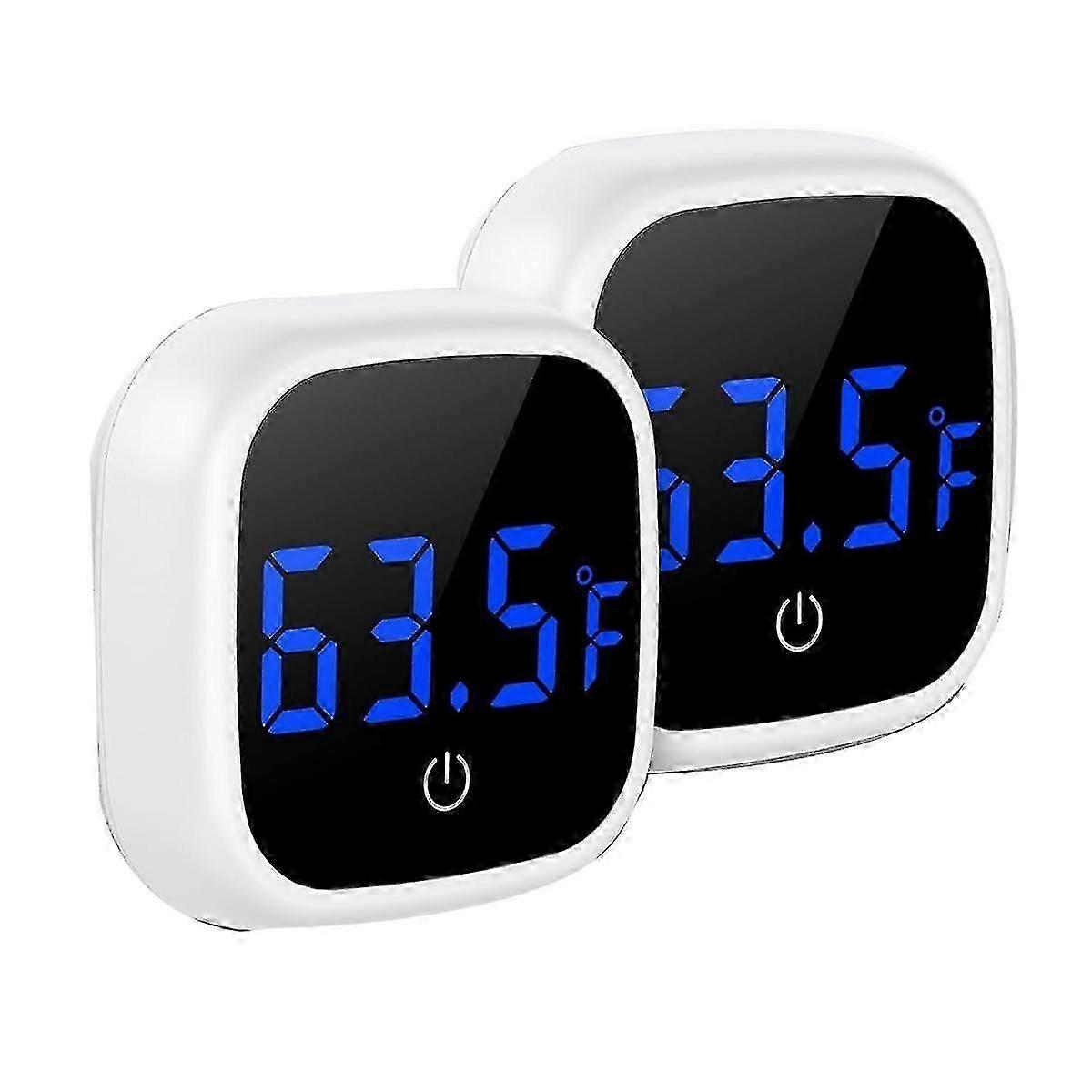 Digital Aquarium Thermometer, Touch Screen Fish Tank Thermometer, Stick-on Temperature Sensor with