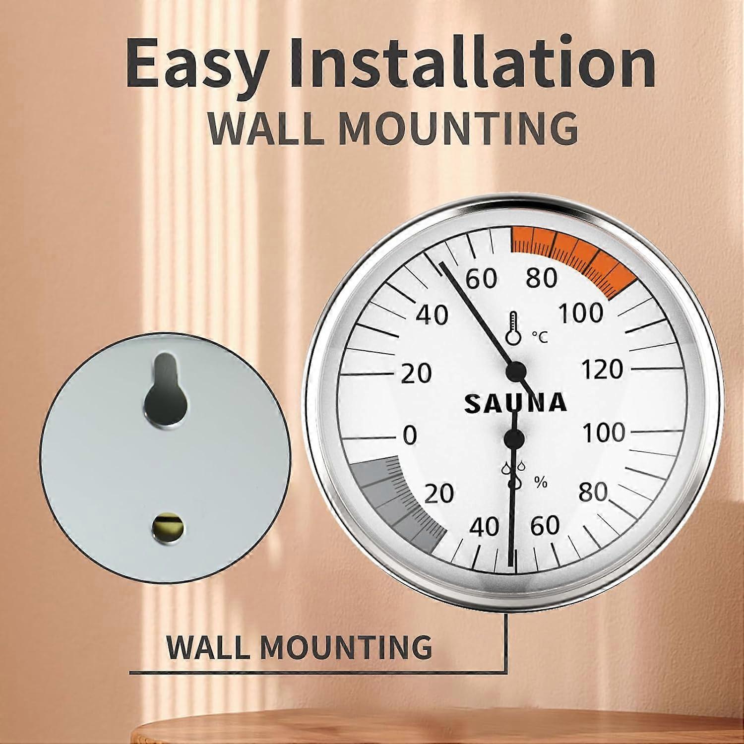 Sauna Thermometer 2 In 1 Celsius Thermometer Hygrometer For Sauna Humidity And Temperature Monitor Infrared Steam Saunas