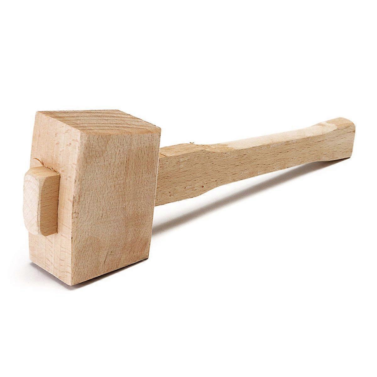250Mm Beech Solid Wooden Mallet Hammer Handle For Carpenter, 250Mm Length Beech Wood Mallet Handle Replacement
