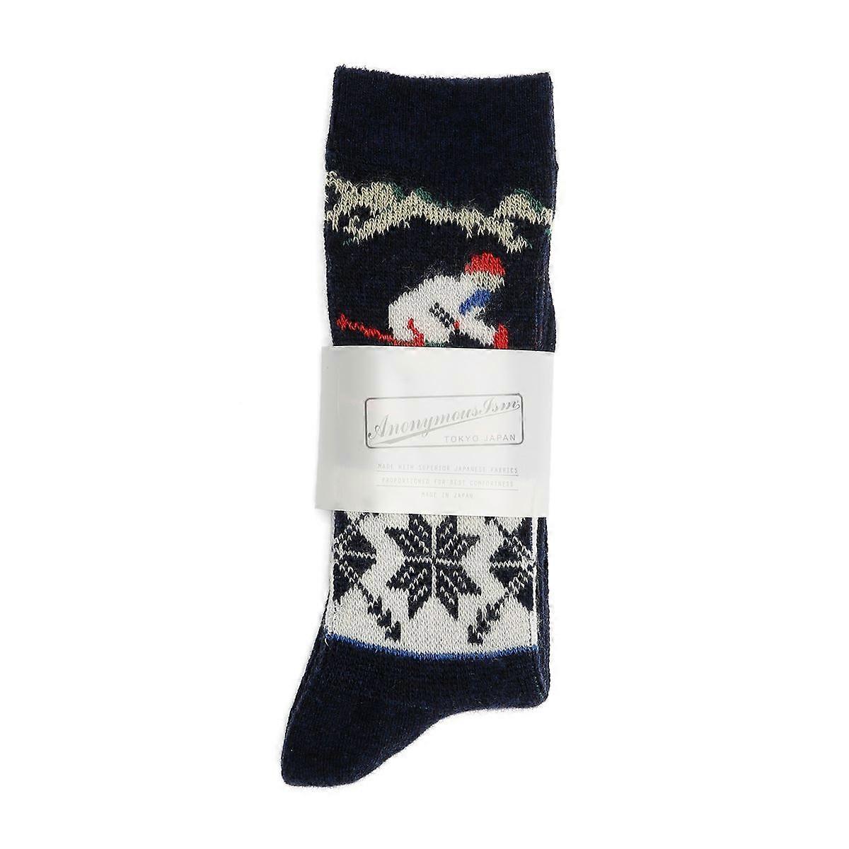 Anonymous Ism Ski JQ Crew Men's Navy Socks