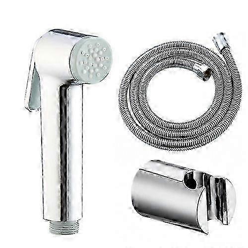 Chrome Bidet Shower With Support And 1.5m Flexible Hose