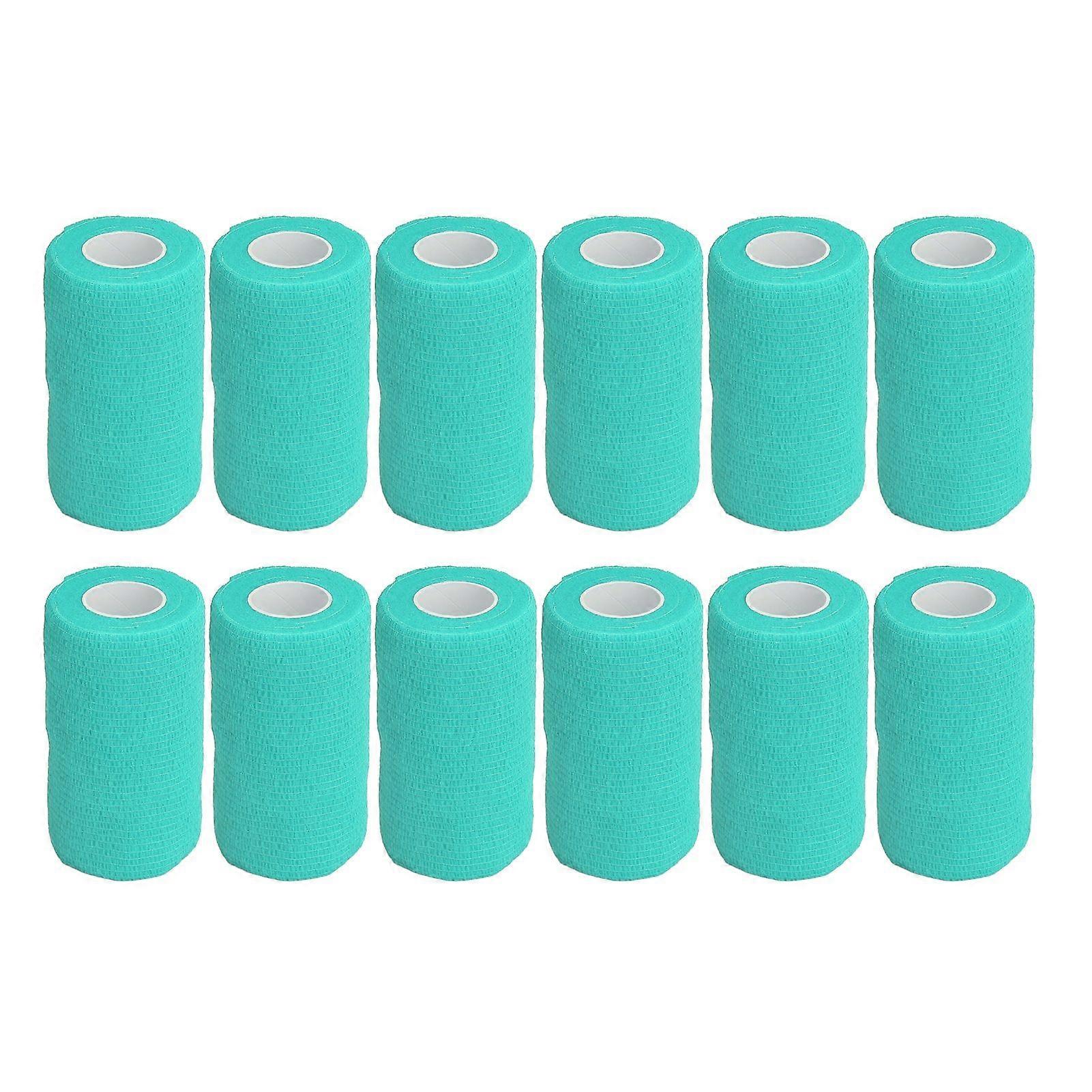 12Pcs Bandage Wrap Natural Latex Elastic Self Adhesive Wrap for Cows Dogs Horses 10cm