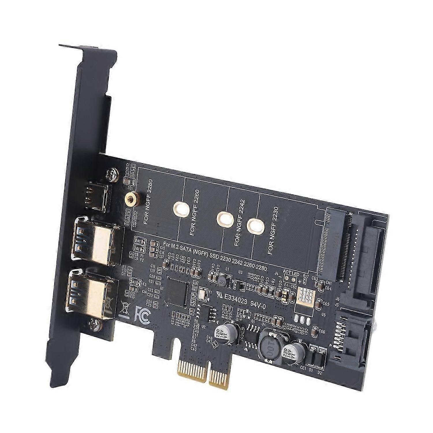 PCI-E to USB 3.0 PCI Express Card Incl.1 USB C and 2 USB A Ports