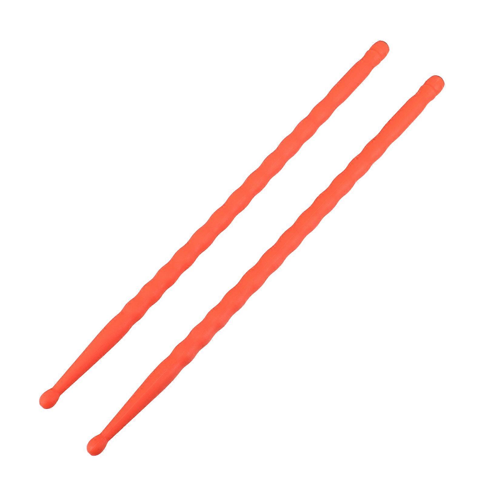 Orange Carbon Fiber Drumsticks for Music Practice 5a Anti-Slip Drumsticks