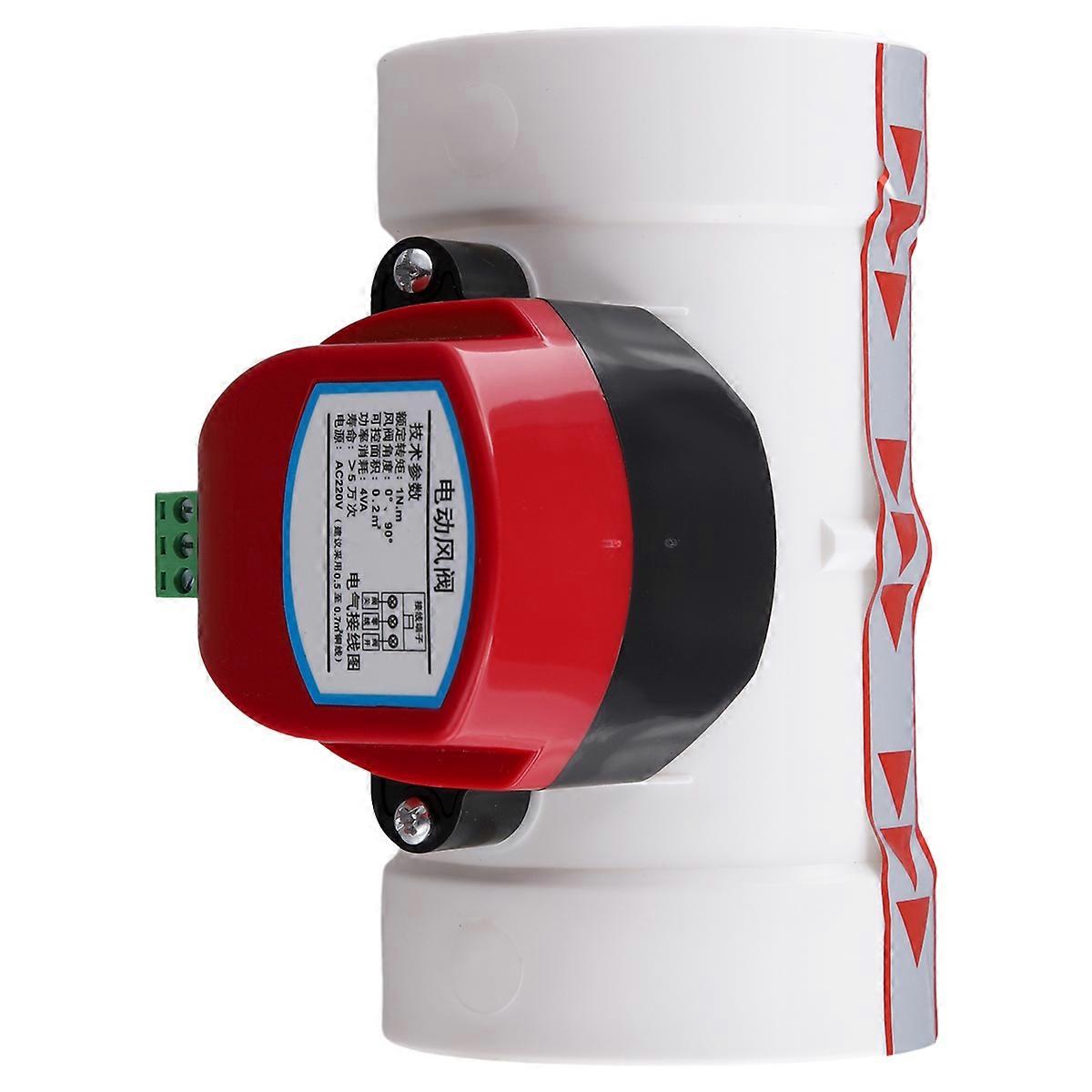 Motorized Damper PVC Check Valve Air Duct Volume Controller 75mm