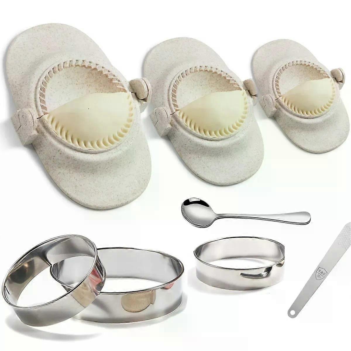 Empanada Maker Press 6 Inch Extra Large Dumpling Maker Set with Dough Cutter Dumpling Mold Set for Pierogi Pastelitos HOT