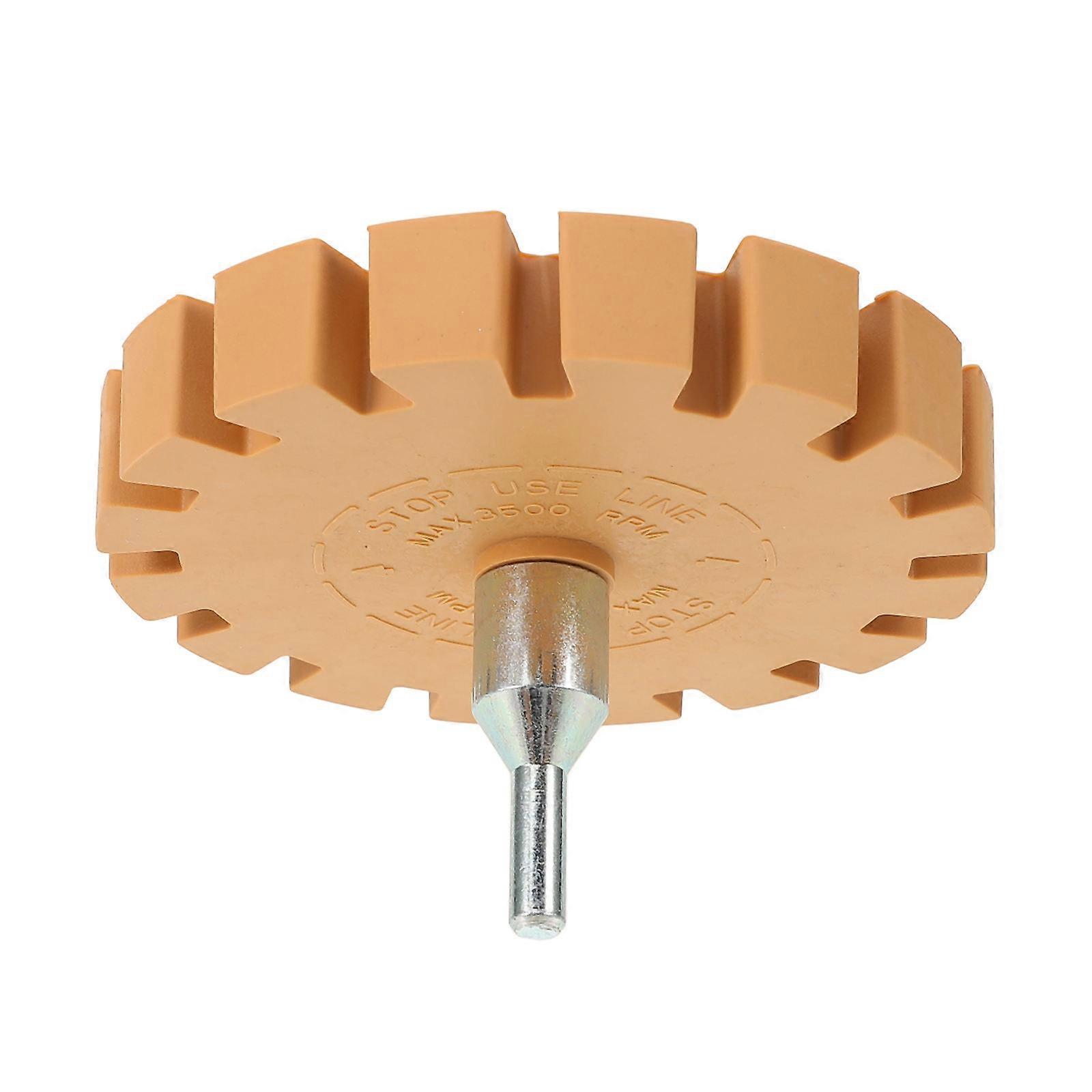 Eraser Wheel Adhesive Remover Special Rubber Light Brown for Cleaning Gear-Shape Efficiency