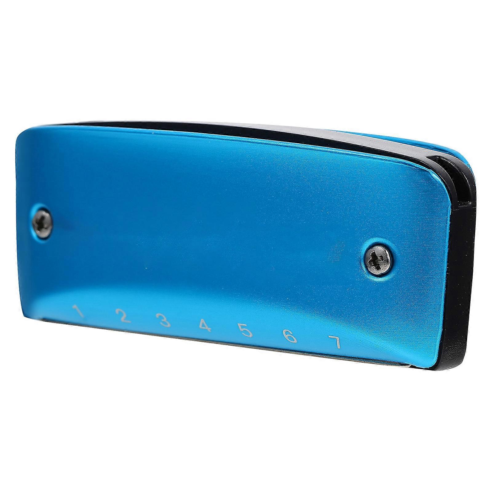 Musical Instrument Harmonica Key of C for Playing 2Pcs 7 Holes Blues