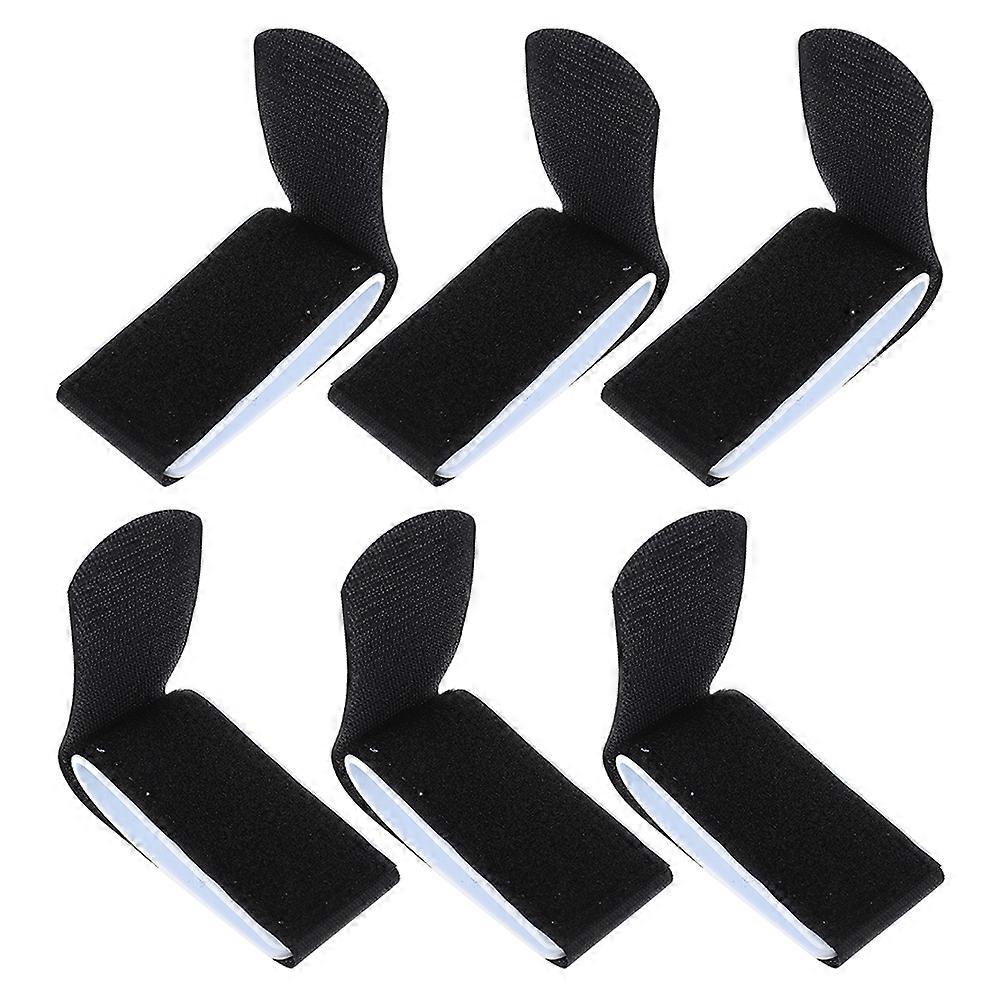 Black Skiing Board Bindings Strap for Snowboard Fixing 6Pcs Accessories
