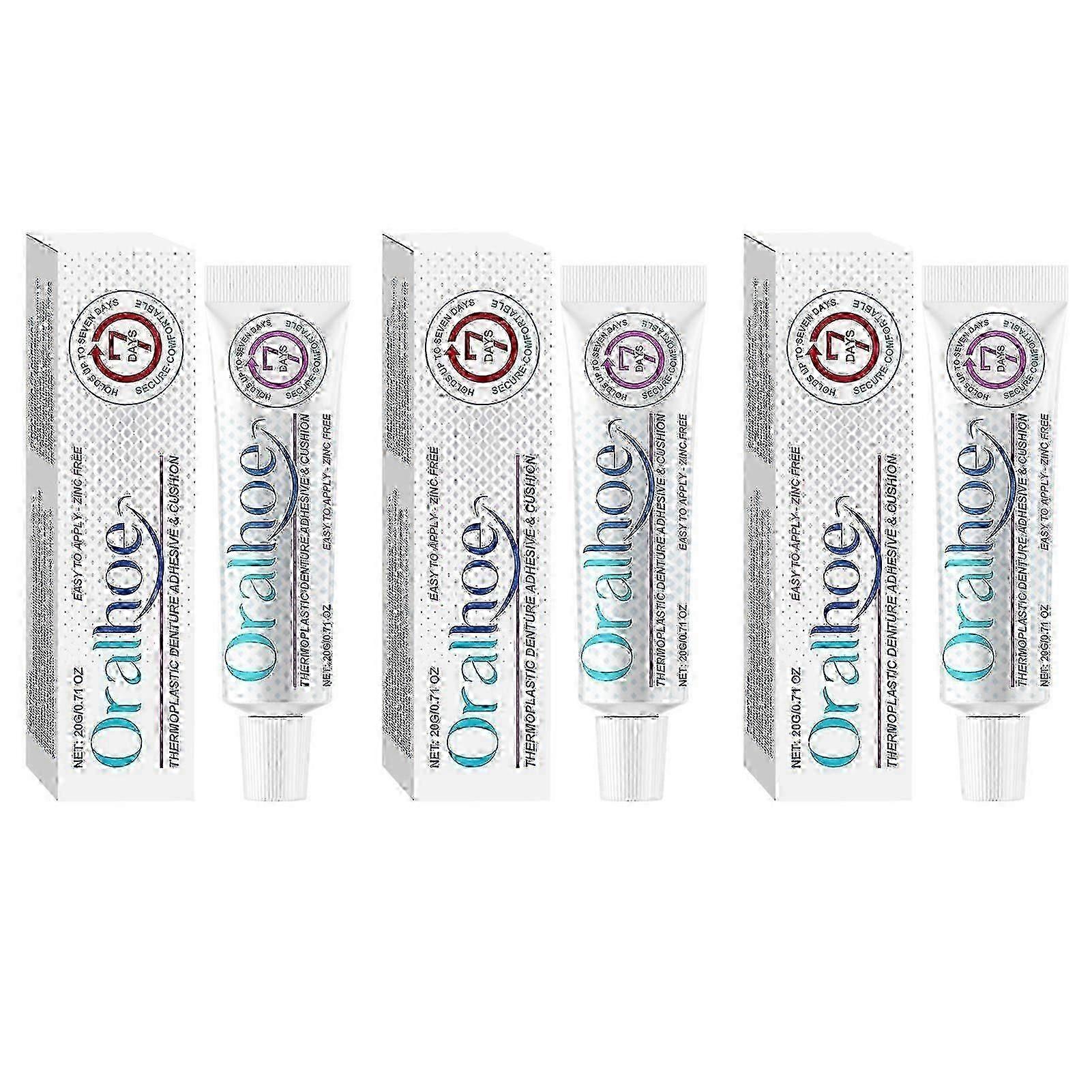 Thermoplastic-Denture Adhesive, Premium Formulas Non Glue Denture-Adhesive Cream, for Refitting Tightening-Dentures