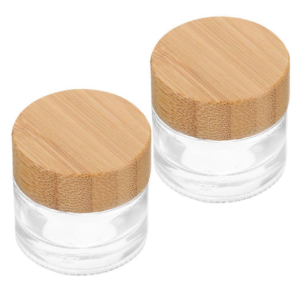 Refillable Cosmetic Containers Glass Cream Jar for Storage Use 10Pcs