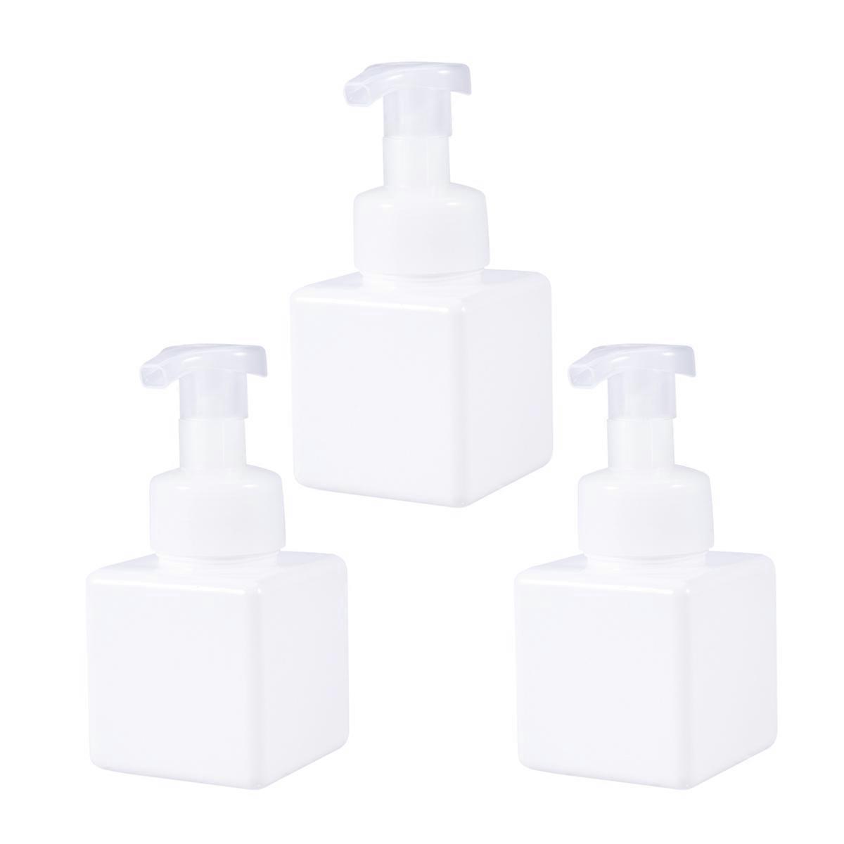 Lotion Dispenser Plastic Pump Bottle for Storage Liquid 6Pcs White