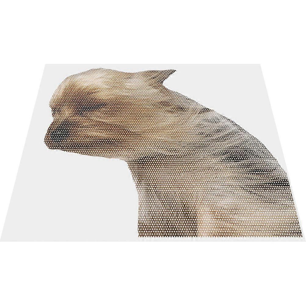 Creative Dog Decals for Car Blowing Dog Pattern Auto Window Decoration 30x23.4cm Outdoor Use 4Pcs