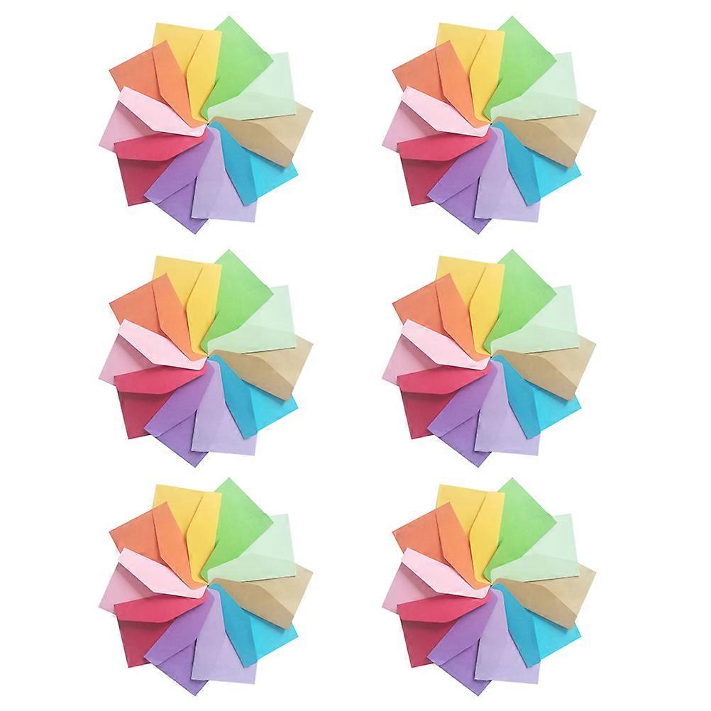 Coloured Blank Envelope Writing Convenience Storage Simple Design Multi Colored Random Color Rectangular 60Pcs