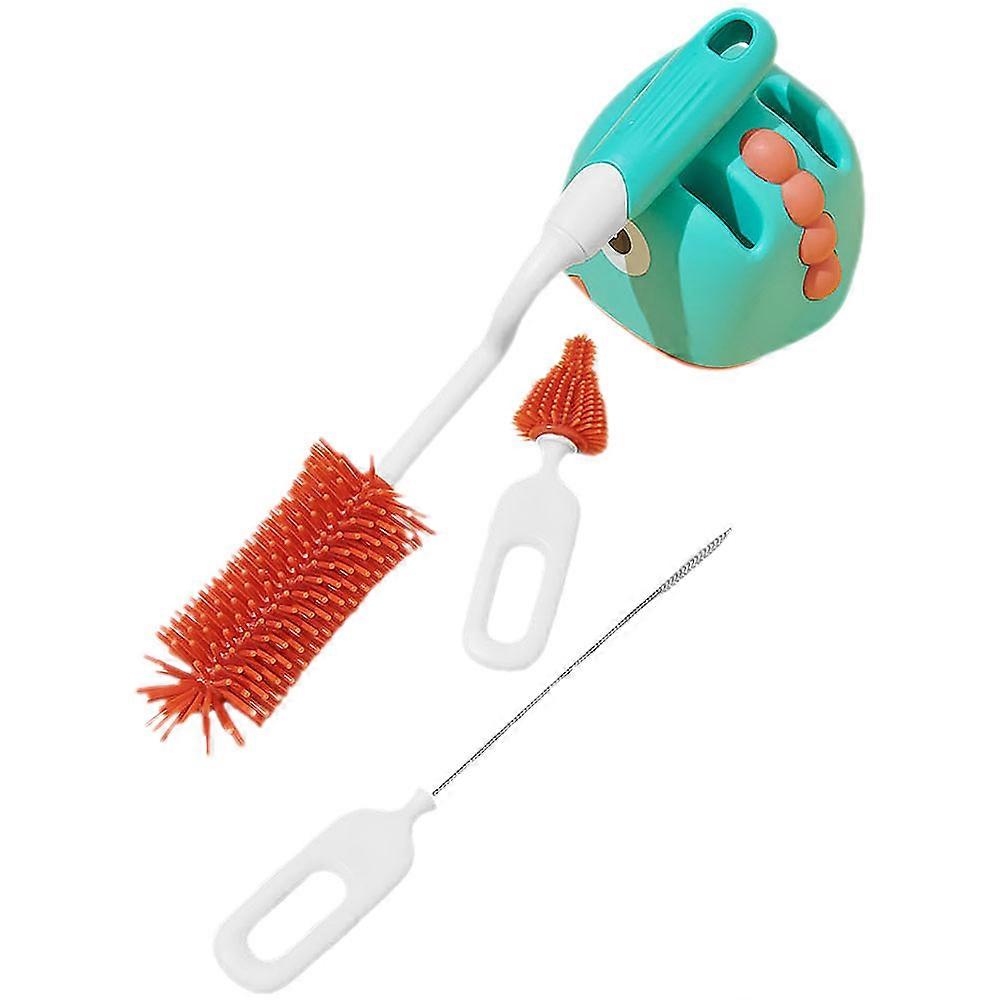 Baby Bottles Brush Set for Cleaning 4Sets with Storage Stand Included