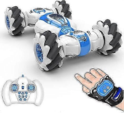 Remote Control Car Toy 360 Rotation Transforming Gesture Induction Stunt Car Rechargeable Reusable Hand Controlled 4WD Off-Road Drift Car with 220mA B