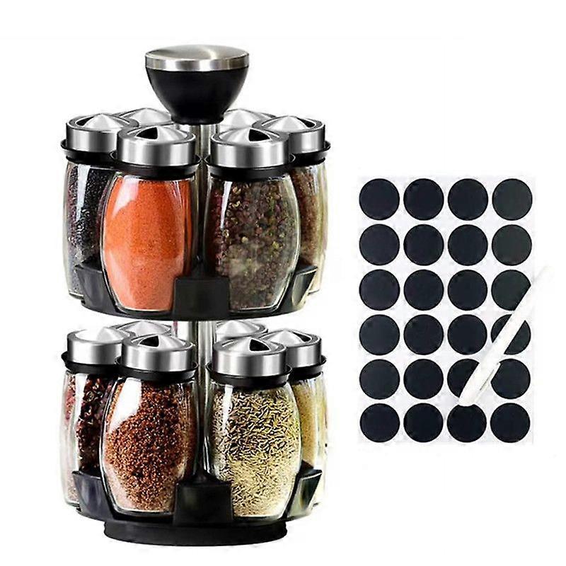 Revolving Spice Rack Organizer Countertop, Spinning Spice Storage Rack