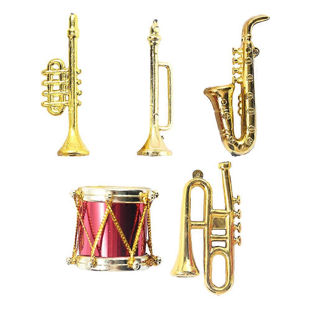 Mini Musical Instruments Mini House Decors for Decor 20Pcs Golden Set