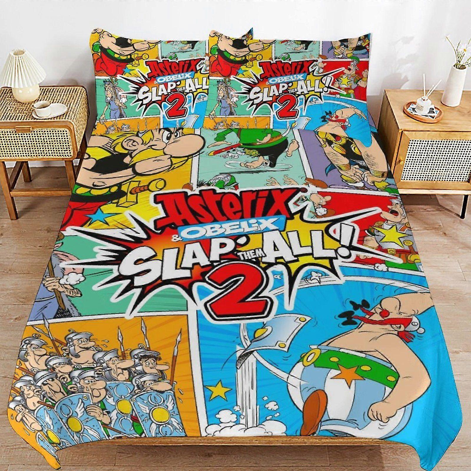 u169 Gaul Hero Asterix Perfect Sleep Upgrade Clean Threaded Surface Soft Handling Duvet Cover Sets Comfort Setup i169