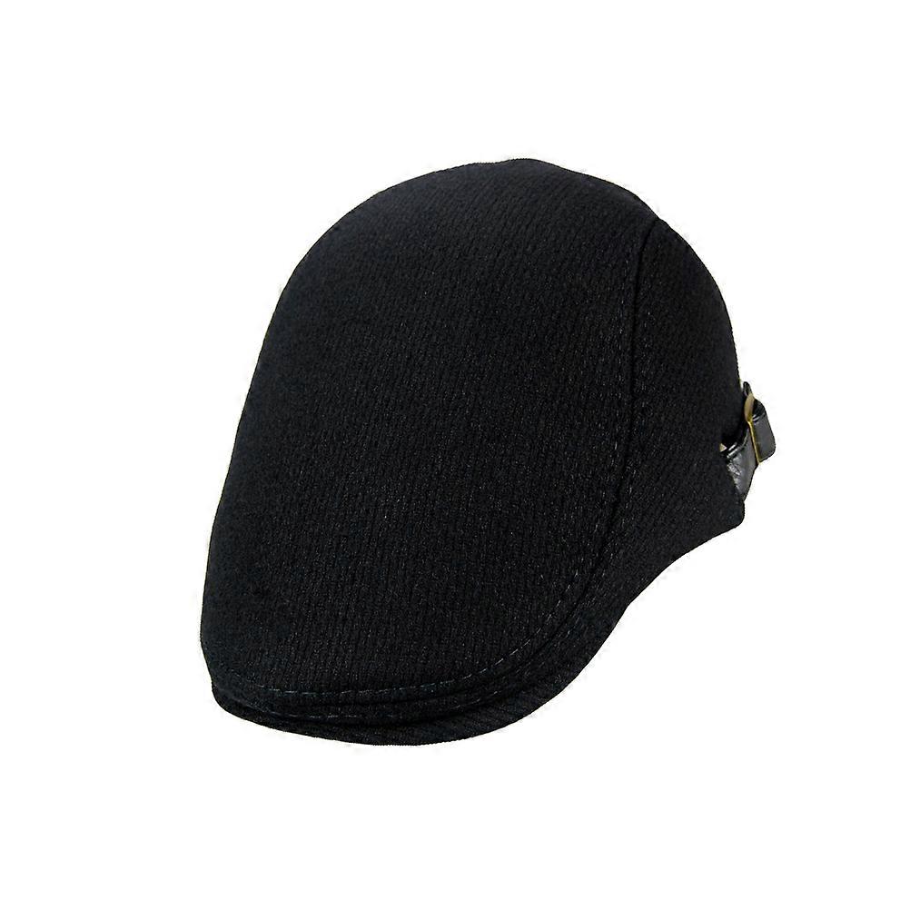 Beret Men Vintage Peaked Hat Woolen Warmth Adjustable 1Pc