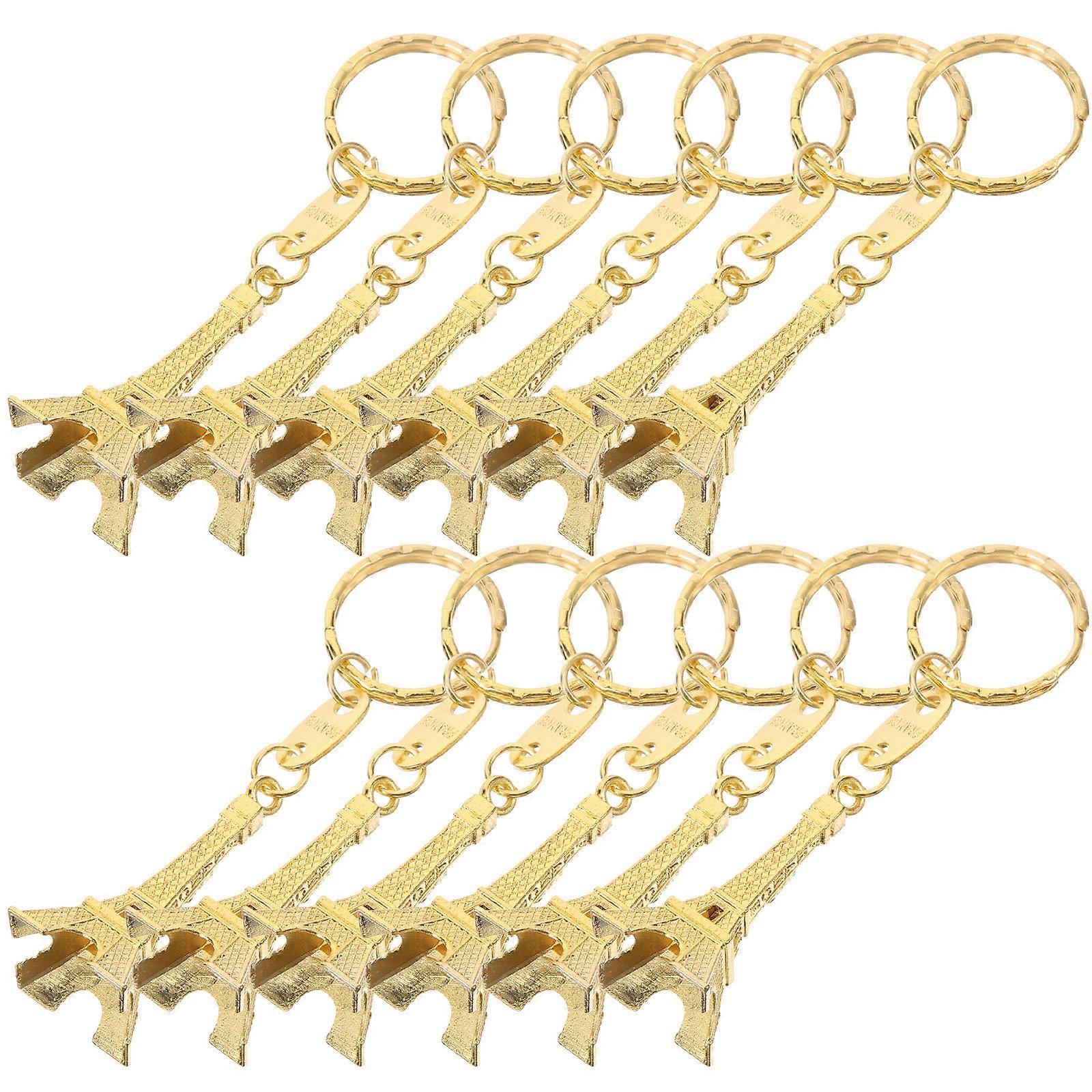 Eiffel Tower Keychain for Decoration 36Pcs Retro Pendant